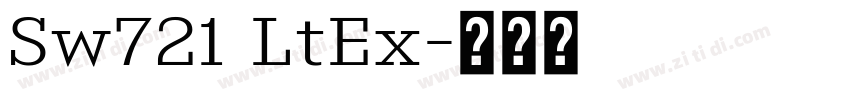 Sw721 LtEx字体转换 Sw721 LtEx字体转换